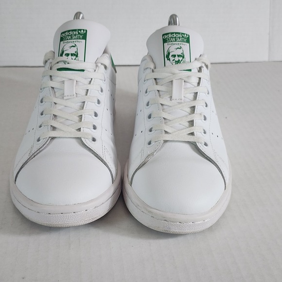 Adidas Stan Smith Shoes Mens Size 6.5  White Green Leather Sneakers‎ Art# M20605 - Picture 2 of 8